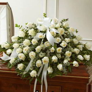 Tuttle Funeral Home  | White Rose Casket