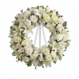 Tuttle Funeral Home  | White Wreath