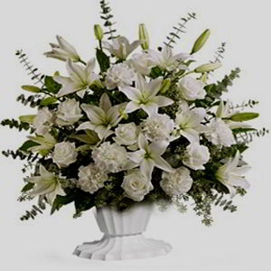 Denville Florist | All White Sympathy